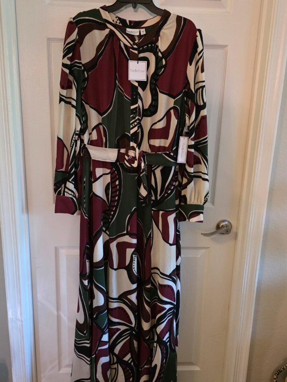 Premier Amour Womens Long Sleeve Floral Maxi Dress Plus multi Color size 16 Prod - Picture 3 of 7